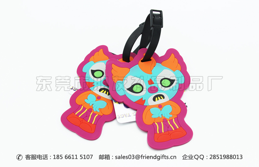 专业出产拉杆箱平面卡通行李牌定做商