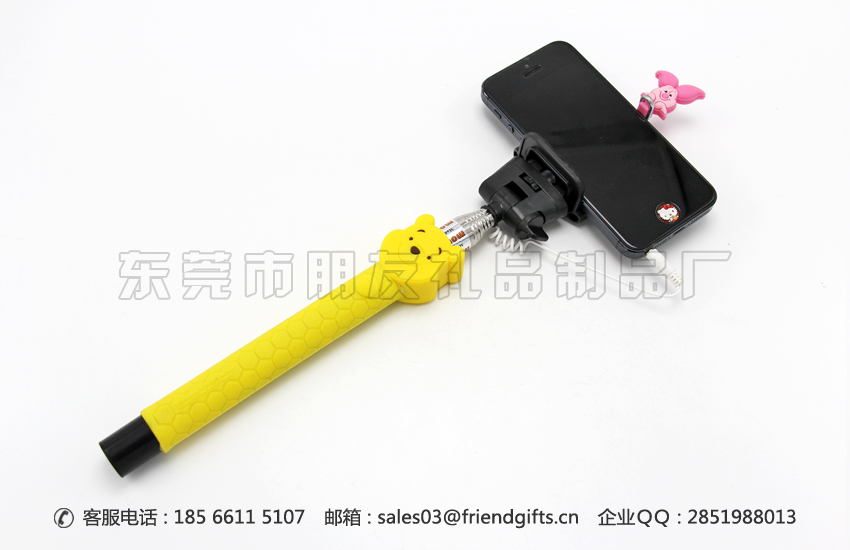 来图来样定做迪士尼潮人卡通自拍神器、蘑菇视频
手柄自拍神器工场