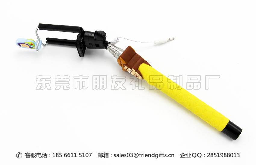 东莞专业定做苹果手机自拍神器、蘑菇视频
公仔自拍杆出产厂家