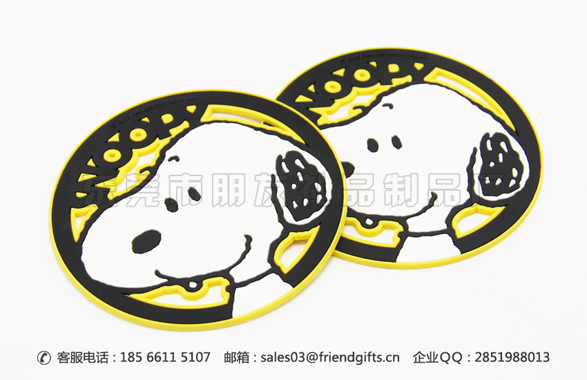 专业定做pvc蘑菇视频杯垫出产厂家